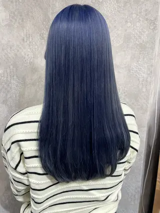 ロング カラー ヘアアレンジ 韓国レイヤーカット/ 儚げカラーチナツのヘアスタイル