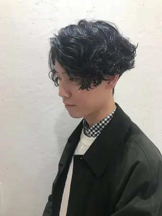 ショート パーマ メンズ Vir by browのヘアスタイル