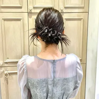 ヘアアレンジ ハイトーンカラー/ 長さだし🐇きょうかのヘアスタイル