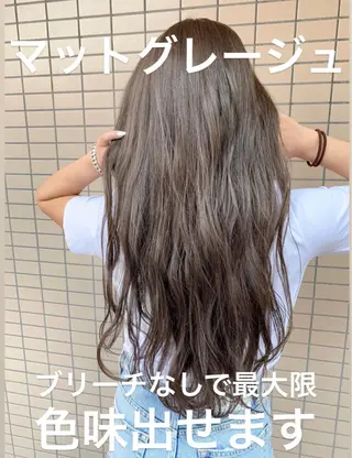 ロング カラー パーマ 大人かわいい💍🤍 ボブ/ショートボブのヘアスタイル