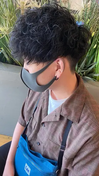 パーマ メンズ 🩷🍭中津・梅田 エリア🍬💜のヘアスタイル