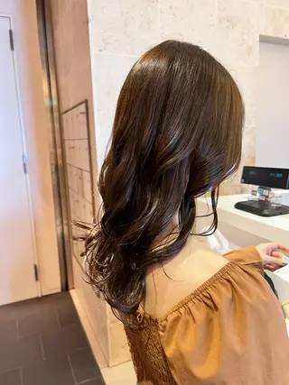 ロング カラー 艶髪/レイヤーカット /メンズ/野口緑のヘアスタイル
