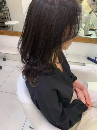 ミディアム カラー 似合わせカラー/艶 髪質改善/ヨシザキのヘアスタイル