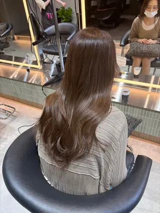 セミロング カラー 髪質改善/縮毛矯正/ 韓国ヘア/矢野のヘアスタイル