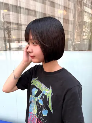 ショート カラー 尾崎隼大 レイヤー/韓国ヘアのヘアスタイル