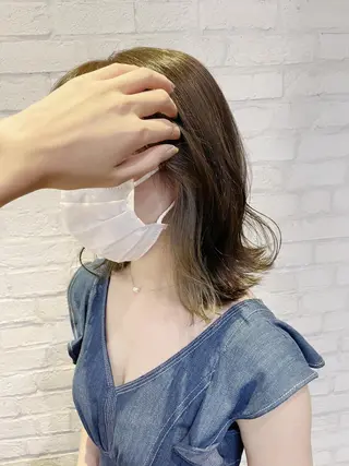 ミディアム カラー BEBE所属・ご新規様限定 透明感カラーKANAのヘアスタイル