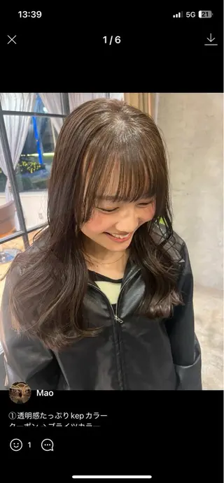 ロング 梅田美容室/カット /Maoのヘアスタイル