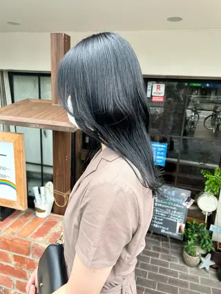 セミロング カラー ✂︎透明感カラー特化 /日和優真✂︎のヘアスタイル