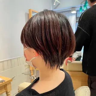 ショート カラー すげさやか ✨メンズカットパーマのヘアスタイル