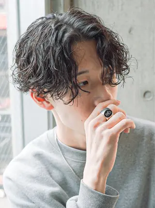ショート パーマ メンズ 【新宿メンズパーマ】 スペシャリスト勝山勇のヘアスタイル