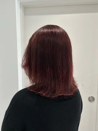 ミディアム カラー 愛結 暖色カラー🎀🩰のヘアスタイル