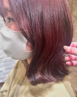 ミディアム カラー ヘアアレンジ 野口 菜緒のヘアスタイル