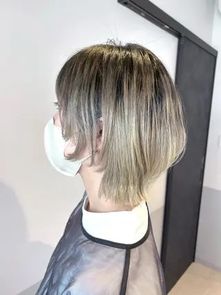ミディアム カラー 白髪ぼかし/ショート 特化🌟サトウユキのヘアスタイル