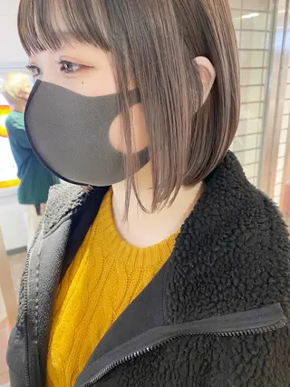 ショート カラー レイヤー/ベージュ カラー/ハシモトのヘアスタイル