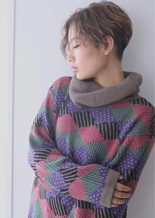 カラー 宗本篤始 /ショートヘアのヘアスタイル