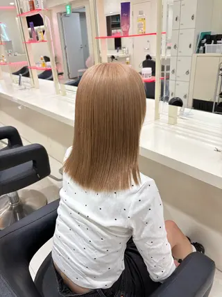 カラー 似合わせ💗透け感 💗うる艶カラー💗のヘアスタイル