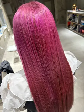 ロング カラー 玉置 七海のヘアスタイル