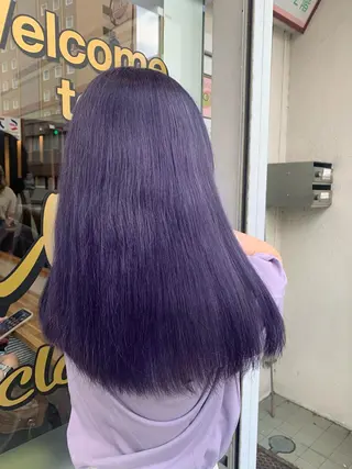 ロング カラー パーマ ヘアアレンジ メンズ キッズ ネイル マツエク・マツパ アイブロウ 🤍韓国風/艶髪🤍 鳥越美羽のヘアスタイル