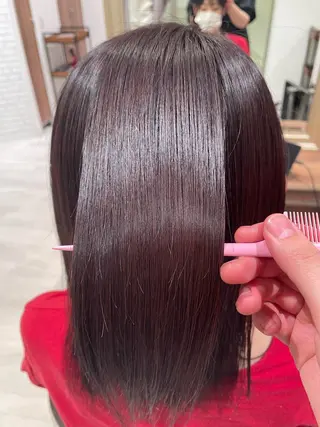 セミロング 清瀬駅/痛ませない 縮毛矯正/山崎のヘアスタイル