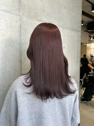 セミロング カラー ヘアアレンジ ボブ艶モテカラー🫧 カリンのヘアスタイル