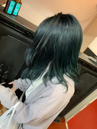 ミディアム カラー ピンクベージュ/新潟 万代/高橋桃葉🍑のヘアスタイル