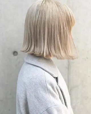 ショート カラー パーマ ヘアアレンジ メンズ キッズ ネイル マツエク・マツパ 韓国風×透明感カラー 髪質改善オタベシンヤのヘアスタイル