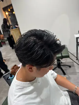 メンズ 平尾/艶カラー/ アッシュ系/中川誠大のヘアスタイル