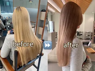 ロング カラー 高発色ブリーチ/ ハイレイヤー🪽aiのヘアスタイル