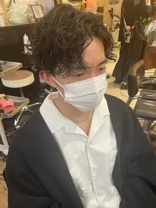 パーマ メンズ アオキ リノのヘアスタイル