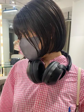 カラー センターパート/ 暖色カラーayuのヘアスタイル