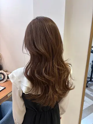 ロング ❤︎韓国レイヤー/透 明感カラー/目黒のヘアスタイル