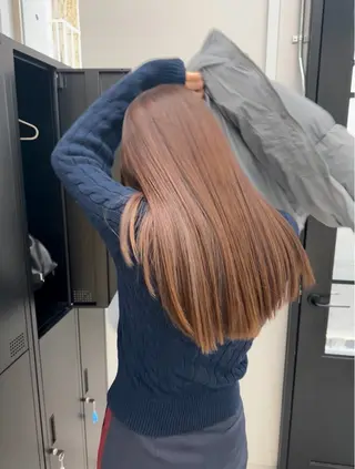 ロング カラー 國井 廉のヘアスタイル