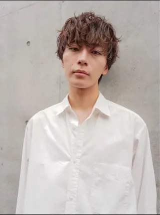 ショート パーマ メンズ メンズカット towaのヘアスタイル