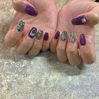 ネイル Amber21.所属・Nagahama Akariのネイルデザイン