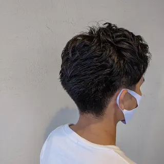 メンズ 浜田りほ Luxbe 博多バスターミナルのヘアスタイル