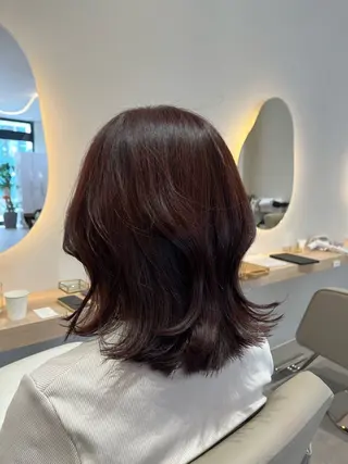 セミロング カラー レイヤー/透明感/髪 質改善/メンズ/佐藤のヘアスタイル