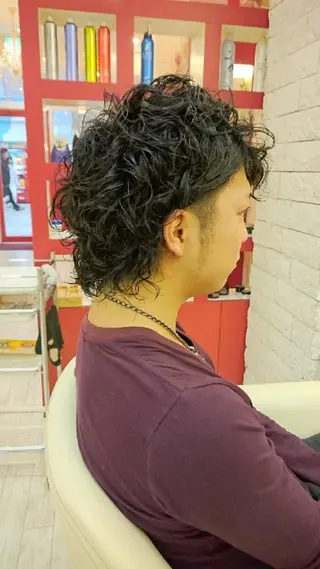 メンズ パーマ Le Lien カジのヘアスタイル
