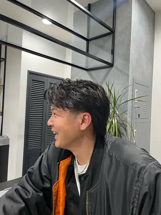 パーマ メンズ NEXT for hair所属・【ロングモデル募集】 宮本祥汰🐺のヘアスタイル