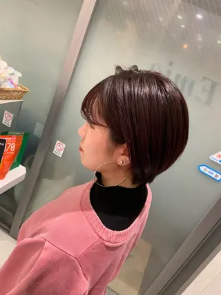 ショート カラー パーマ ヘアアレンジ ハイトーンカラー🤍 山下 優華のヘアスタイル