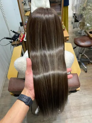 ミディアム カラー 巻ける縮毛矯正✨ 木下晴一朗✨のヘアスタイル