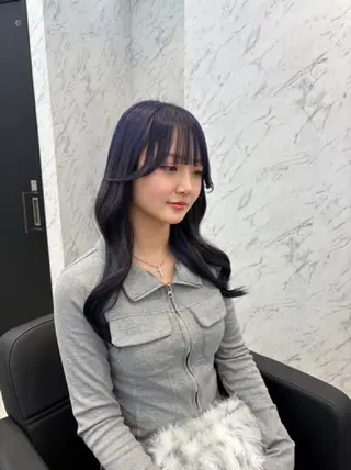 ロング カラー hair salon dot. mooda 韓国風サロン 町田店所属・韓国風ヘア🎀🩶 /♡𝓝𝓸𝓪♡のヘアスタイル