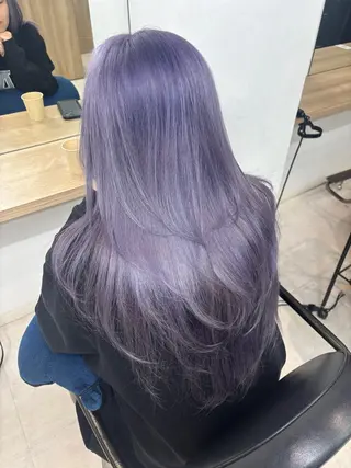ロング カラー ️🩵RINKA/ ハイトーンカラー🩵のヘアスタイル
