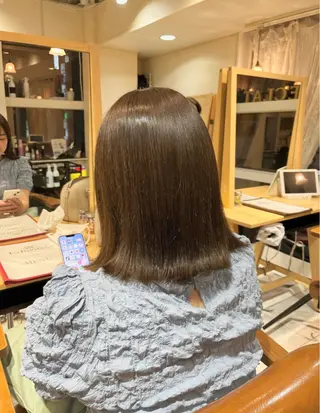カラー 清水 菜花のヘアスタイル