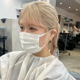 ミディアム カラー ヘアアレンジ GAME 天神所属・レイヤーカット指名 No.1💖マユカのヘアスタイル