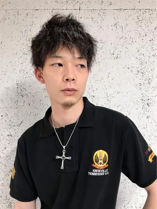 ショート パーマ メンズ steed tokyo所属・KOOKI スティードトーキョーのヘアスタイル