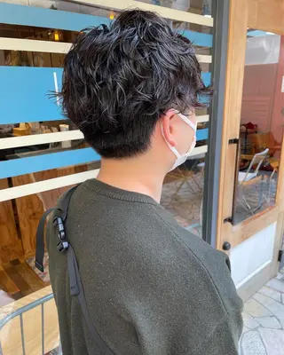 パーマ メンズ あずまぐち めぐみのヘアスタイル