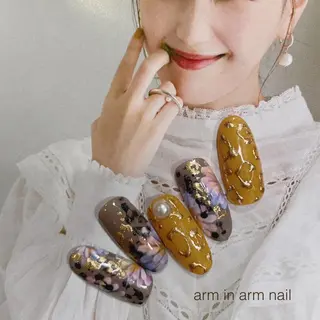 ネイル arm in arm ︎✿Yamamotoのマツエク・マツパデザイン
