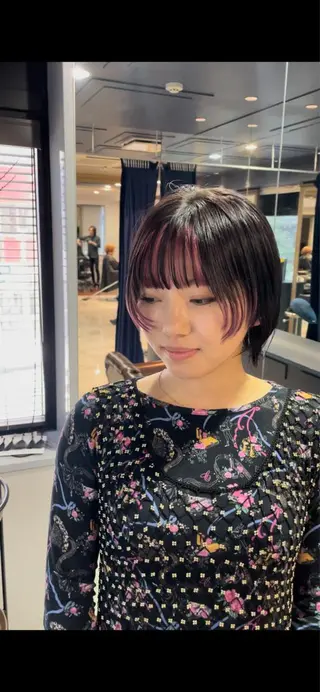 ショート AO所属・ボブ/艶カラー/ 縮毛矯正/寺岡祐斗のヘアスタイル