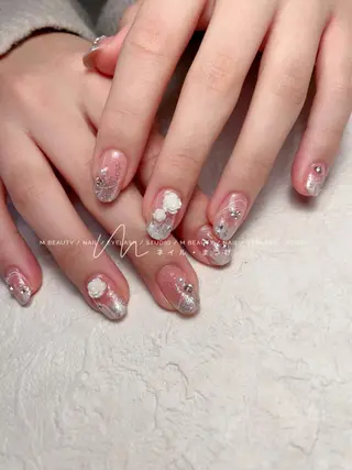 ネイル M🌷nail 長さだし専門店のネイルデザイン