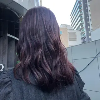 セミロング カラー 山崎 絵莉香のヘアスタイル